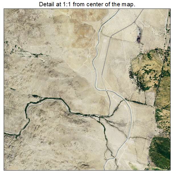 Lone Pine, California aerial imagery detail