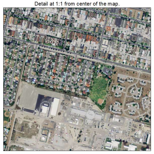 Los Alamitos, California aerial imagery detail