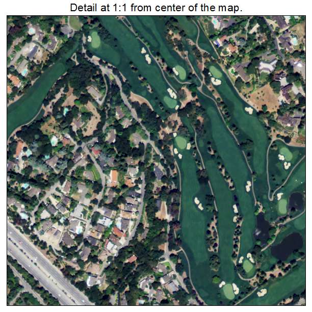 Loyola, California aerial imagery detail
