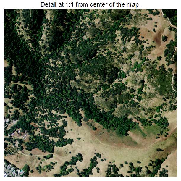 Lucas Valley Marinwood, California aerial imagery detail
