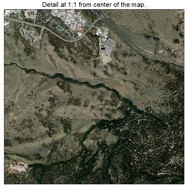 Mammoth Lakes, California aerial imagery detail