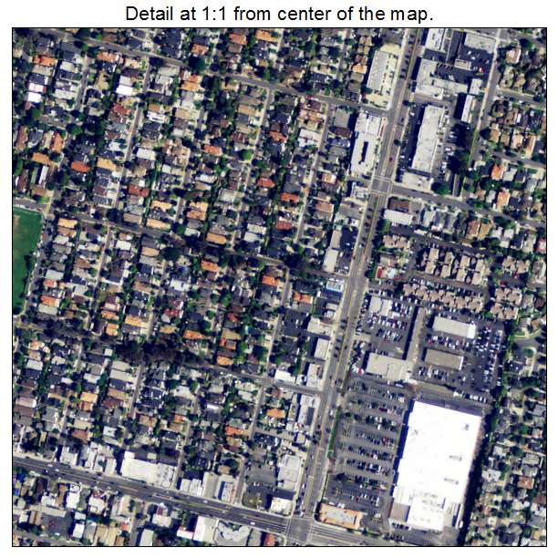 Manhattan Beach, California aerial imagery detail