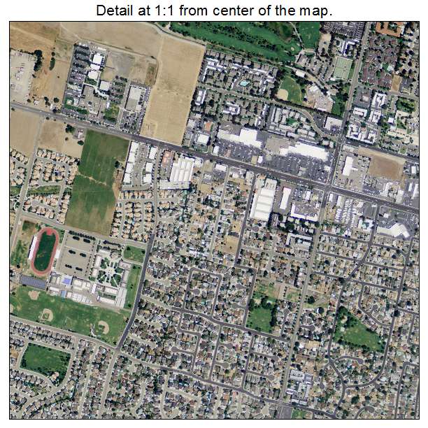 Manteca, California aerial imagery detail