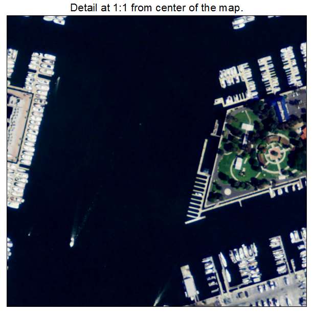 Marina del Rey, California aerial imagery detail