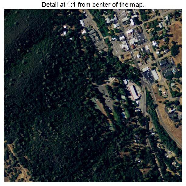Mariposa, California aerial imagery detail