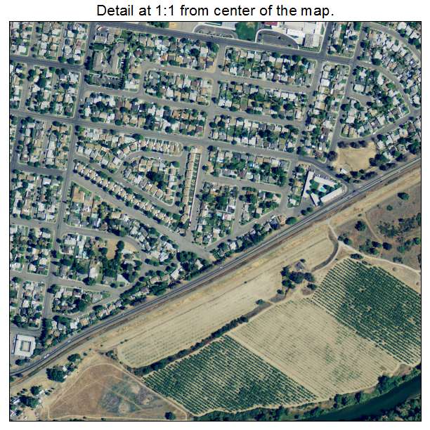 Marysville, California aerial imagery detail