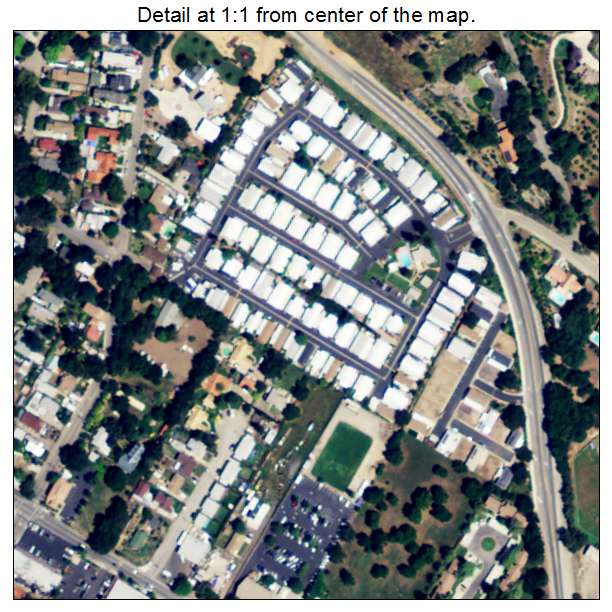 Meiners Oaks, California aerial imagery detail