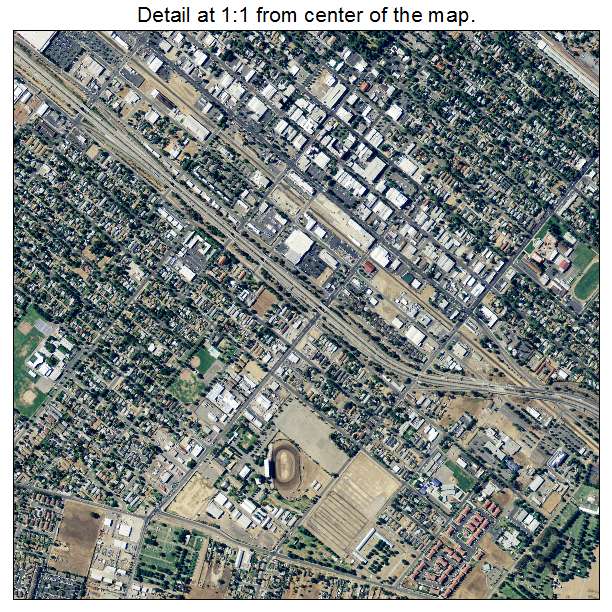 Merced, California aerial imagery detail