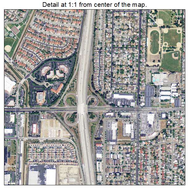 Milpitas, California aerial imagery detail