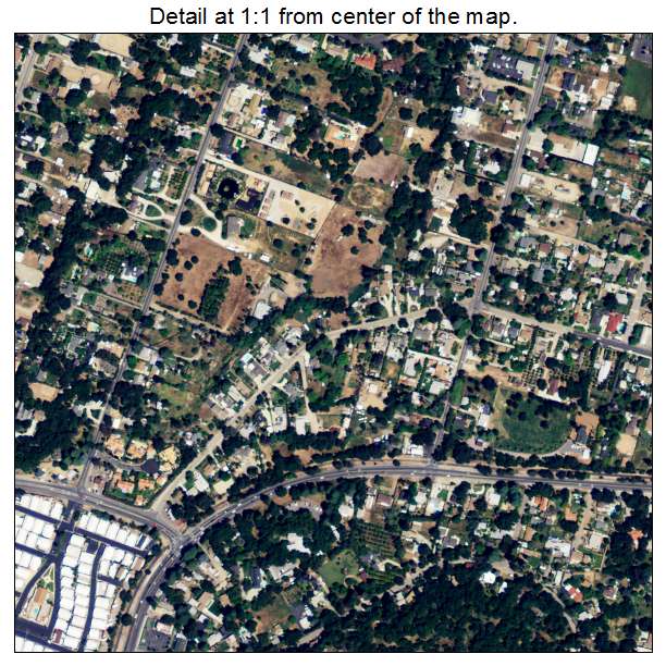 Mira Monte, California aerial imagery detail