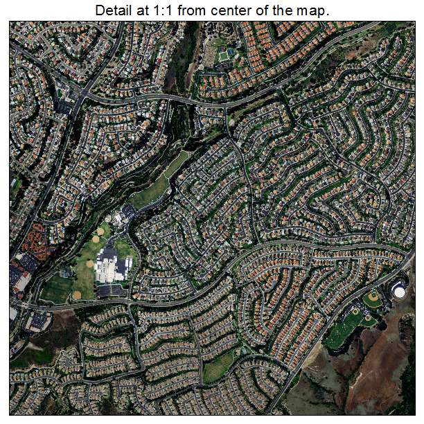Mission Viejo, California aerial imagery detail