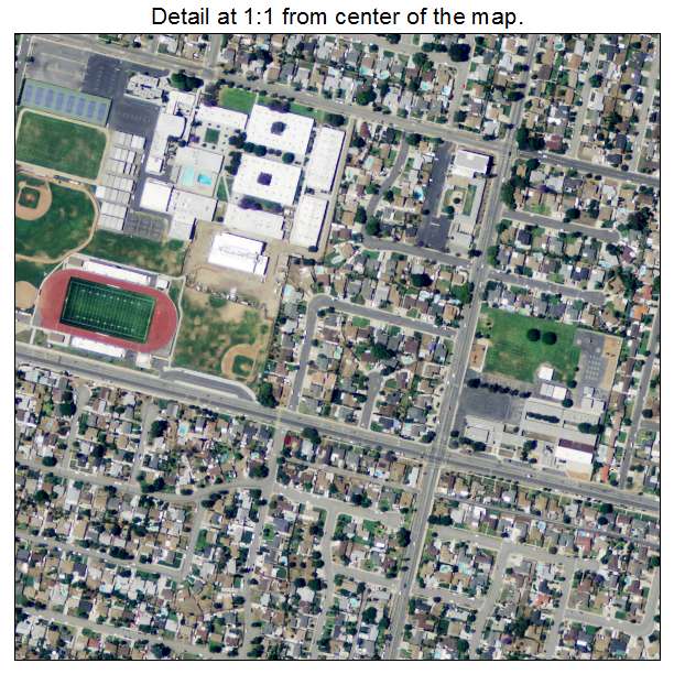 Montclair, California aerial imagery detail