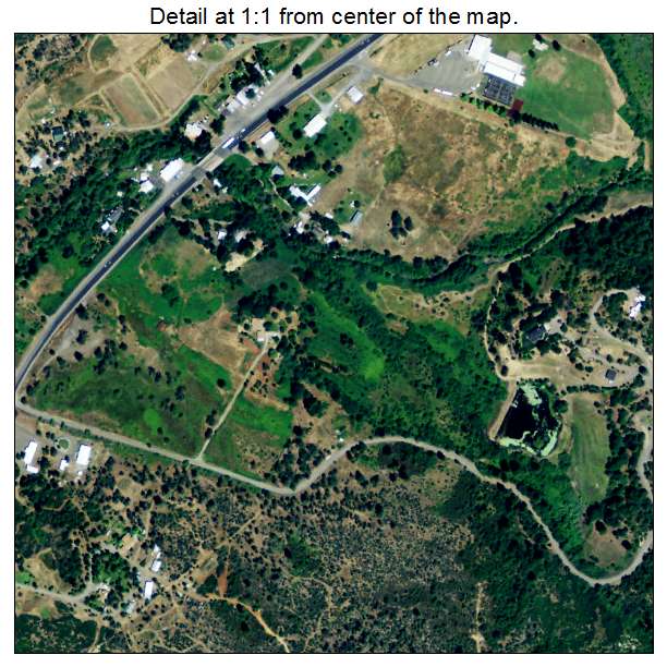 Montgomery Creek, California aerial imagery detail