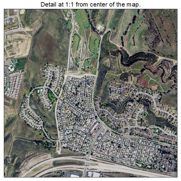 Moorpark, California aerial imagery detail