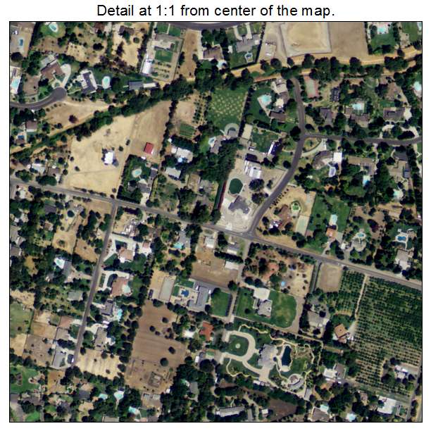 Morada, California aerial imagery detail
