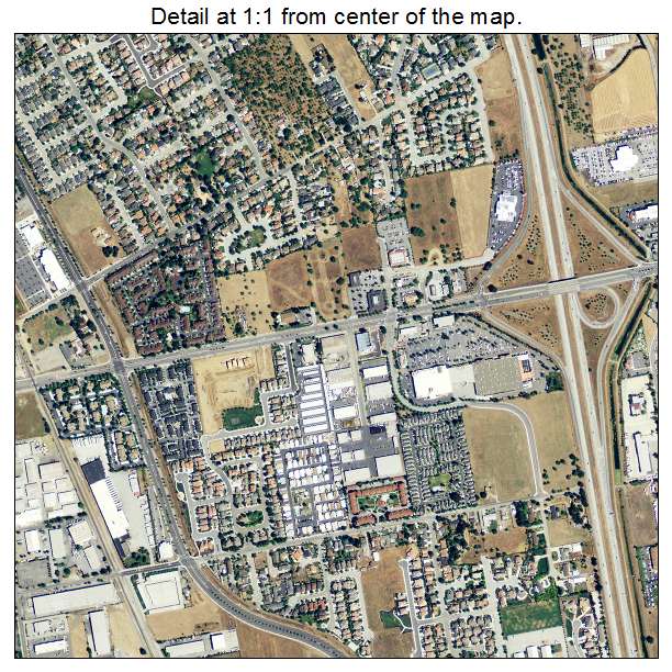 Morgan Hill, California aerial imagery detail