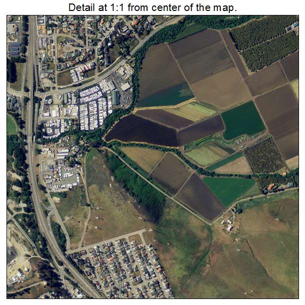 Morro Bay, California aerial imagery detail