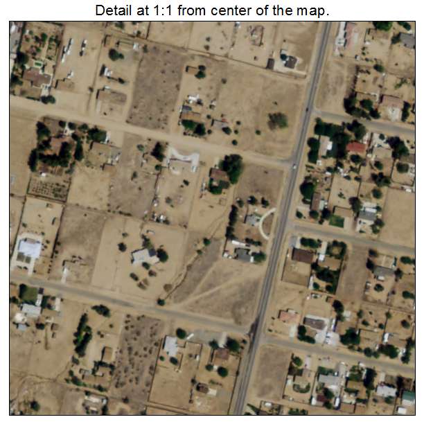 Mountain View Acres, California aerial imagery detail