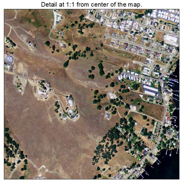 North Lakeport, California aerial imagery detail