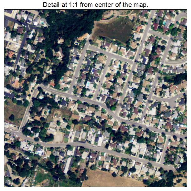 Oak View, California aerial imagery detail