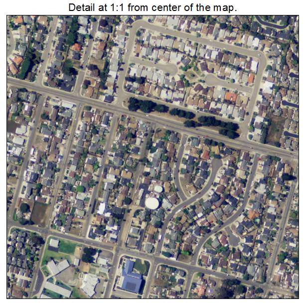 Oceano, California aerial imagery detail
