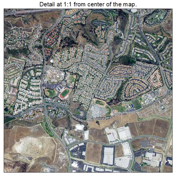 Oceanside, California aerial imagery detail