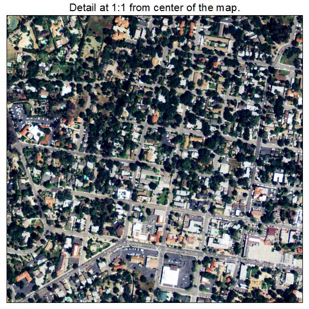 Ojai, California aerial imagery detail