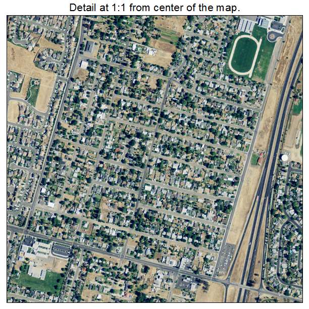 Olivehurst, California aerial imagery detail