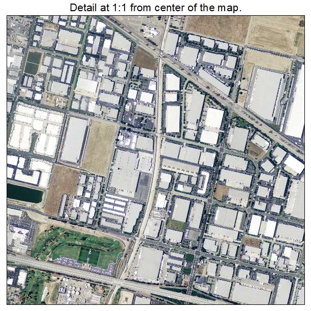 Ontario, California aerial imagery detail