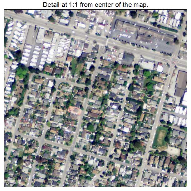 Opal Cliffs, California aerial imagery detail