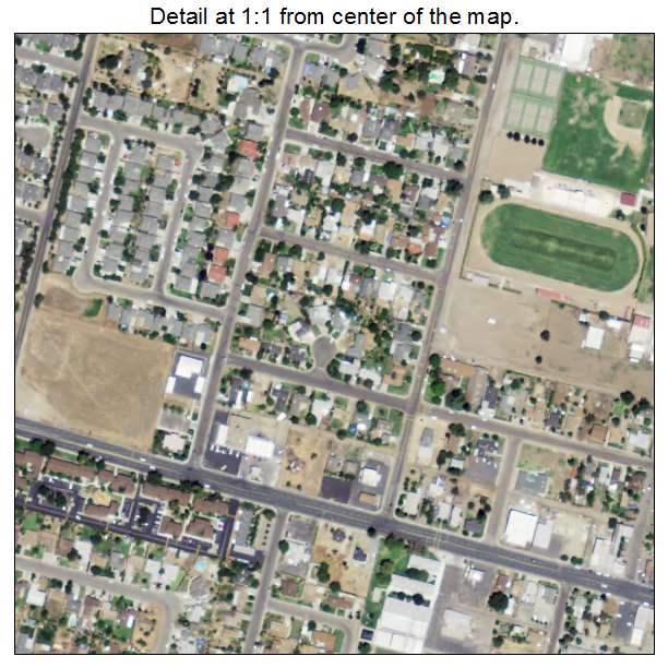 Orosi, California aerial imagery detail