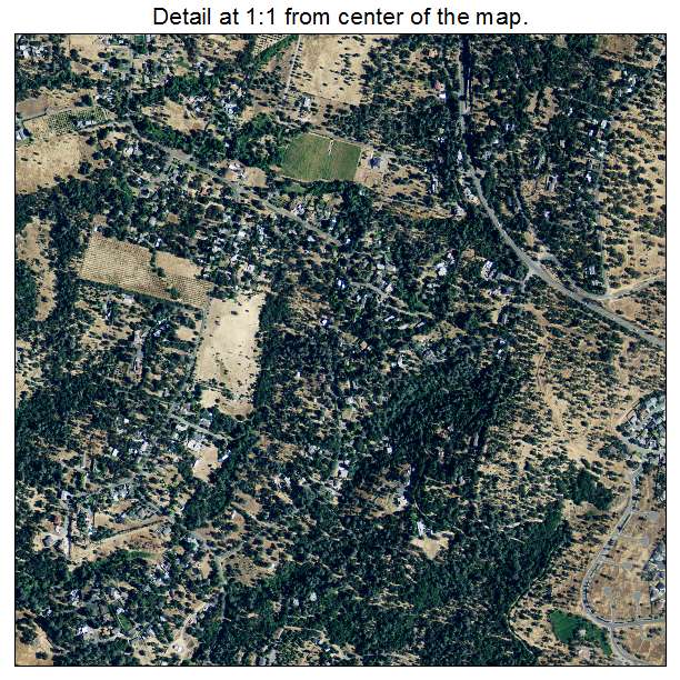 Oroville East, California aerial imagery detail