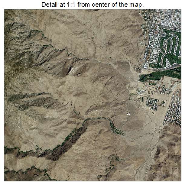 Palm Springs, California aerial imagery detail