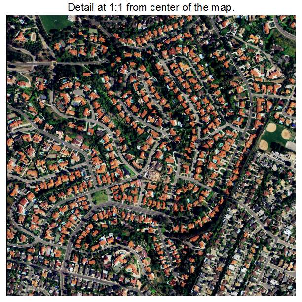 Palos Verdes Estates, California aerial imagery detail