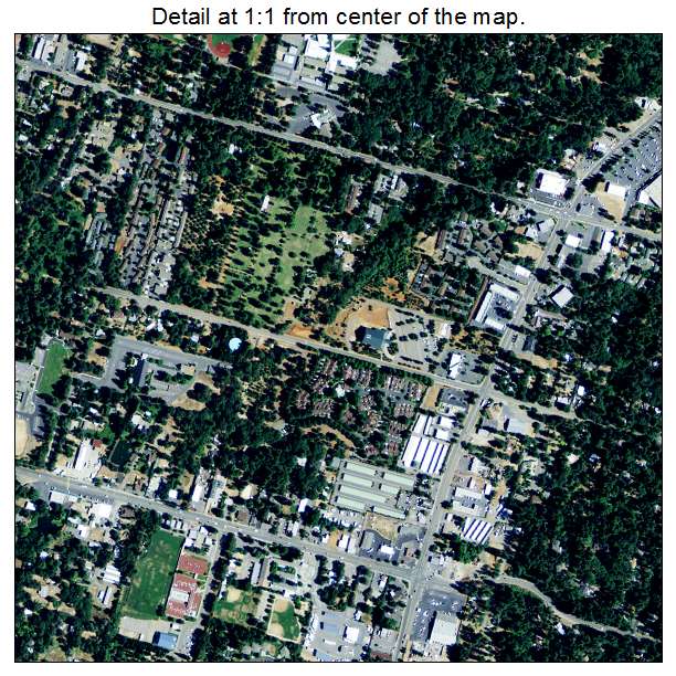 Paradise, California aerial imagery detail