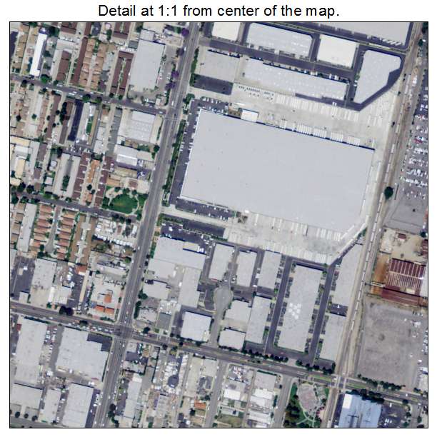 Paramount, California aerial imagery detail