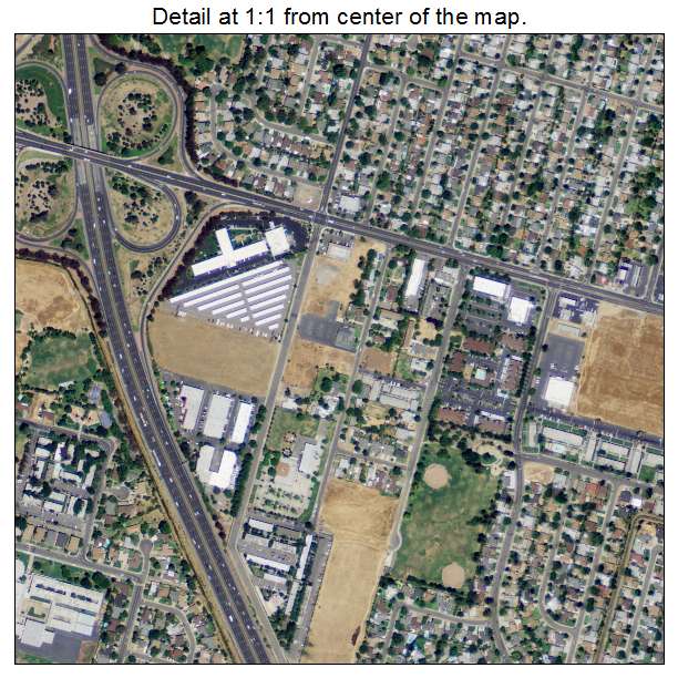 Parkway South Sacramento, California aerial imagery detail