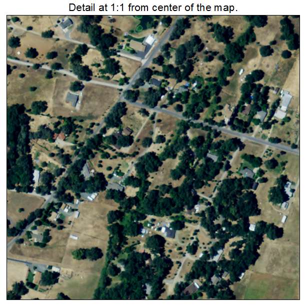 Penn Valley, California aerial imagery detail