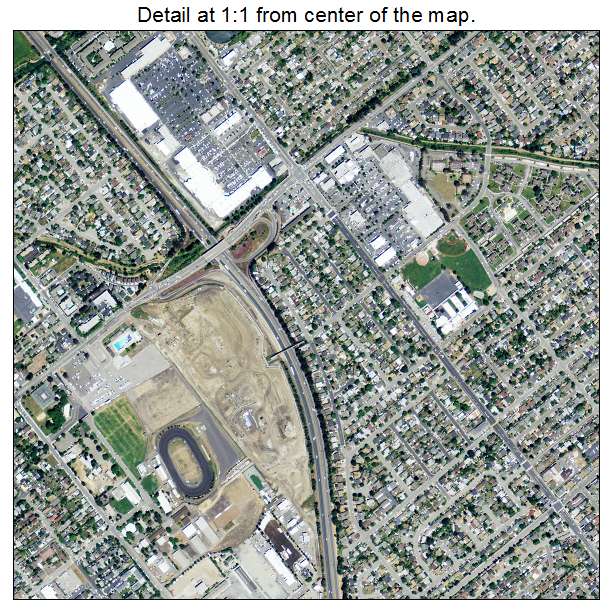 Petaluma, California aerial imagery detail