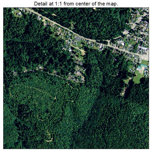 Pine Hills, California aerial imagery detail