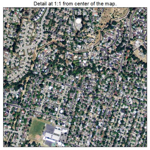 Pleasant Hill, California aerial imagery detail