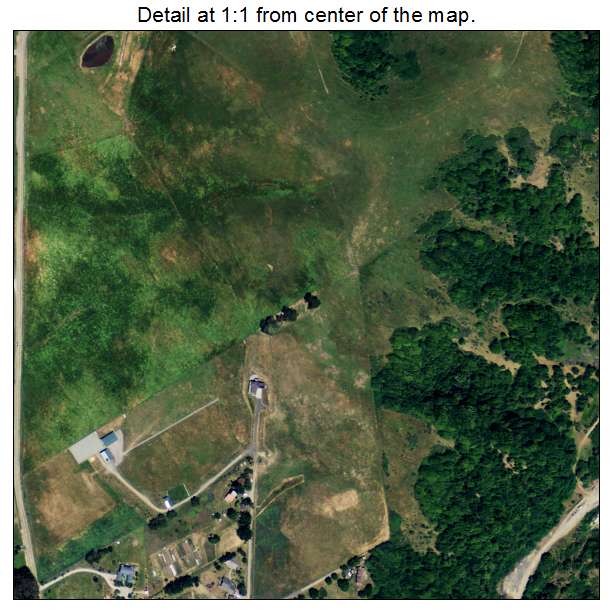 Point Reyes Station, California aerial imagery detail