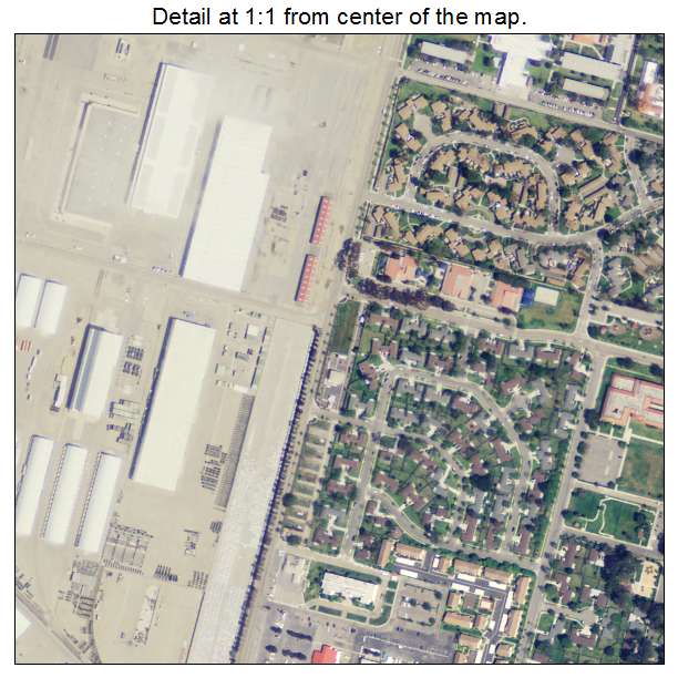 Port Hueneme, California aerial imagery detail