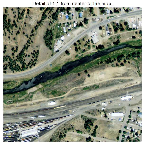 Portola, California aerial imagery detail