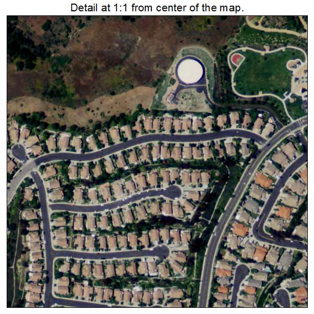 Portola Hills, California aerial imagery detail