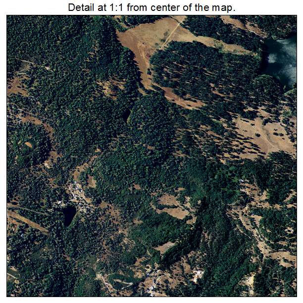 Rail Road Flat, California aerial imagery detail