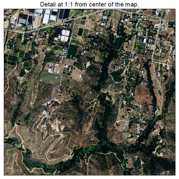 Rainbow, California aerial imagery detail