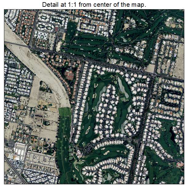Rancho Mirage, California aerial imagery detail