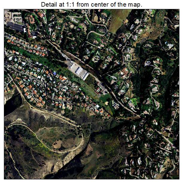 Rancho Palos Verdes, California aerial imagery detail