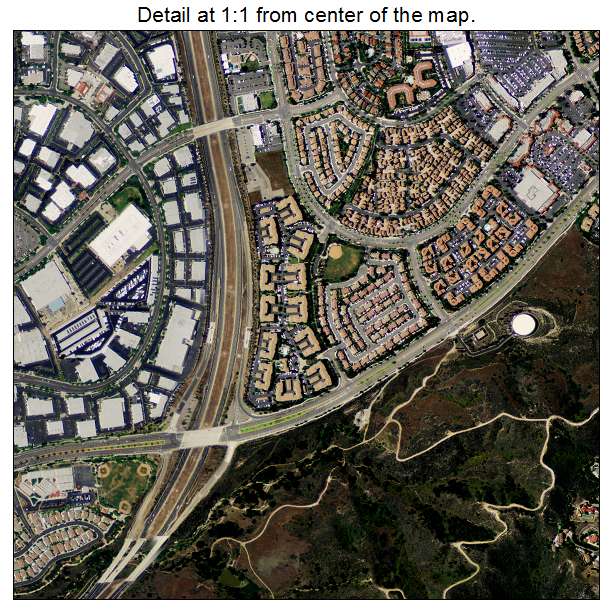 Rancho Santa Margarita, California aerial imagery detail